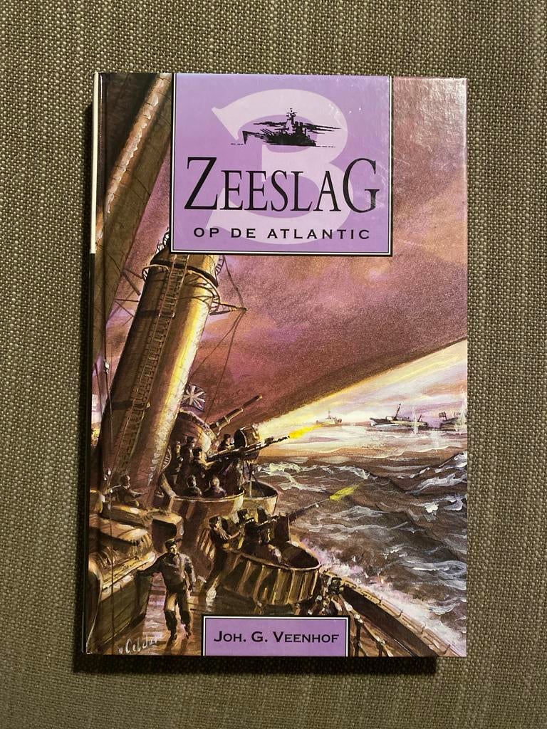 Zeeslag op de Atlantic - Joh. G. Veenhof, Boeken, Ophalen of Verzenden, Tweede Wereldoorlog, Zo goed als nieuw, Marine