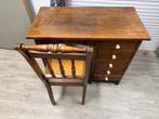 Antiek bureau + stoel, Ophalen, Gebruikt, Bureau
