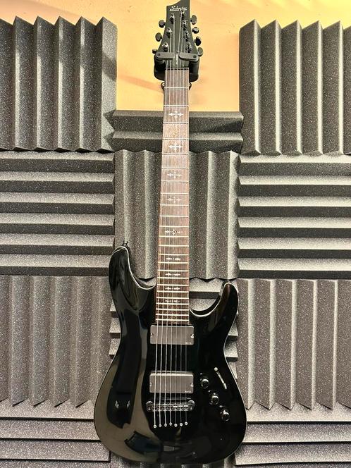 Schecter Hellraiser C-7 + Schecter hard case, Muziek en Instrumenten, Snaarinstrumenten | Gitaren | Elektrisch, Gebruikt, Overige merken