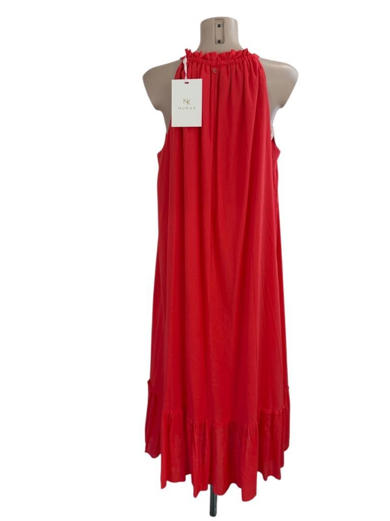 Maxi Jurk Nukus Linnen Jurk ≥ Nukus Maxi Jurk NIEUW L — Jurken