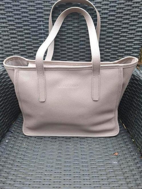 Longchamp leer tas, Sieraden, Tassen en Uiterlijk, Tassen | Damestassen, Zo goed als nieuw, Handtas, Overige kleuren, Ophalen of Verzenden