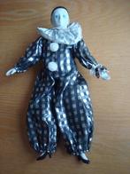 Pop clown porselein, Verzamelen, Poppen, Ophalen of Verzenden, Zo goed als nieuw, Pop