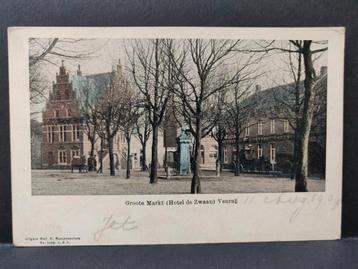 Venray - Grote Markt de Zwaan met koets gelopen 1904  beschikbaar voor biedingen
