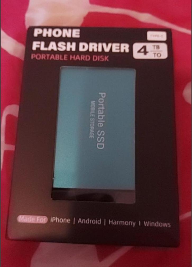 4TB SSD Hoge Snelheid Externe Harde Schijf, Computers en Software, Harde schijven, Nieuw, Extern, SSD, USB, Ophalen of Verzenden