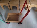 Houten loopkarretje, Ophalen, Gebruikt, Overige typen, Met wieltjes