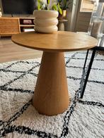 Bijzettafel cone naturel Kwantum, Minder dan 55 cm, Gebruikt, Rond, Hout
