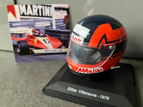 ✅ Gilles Villeneuve 1:5 helm 1978 Ferrari 312T Formule 1, Verzamelen, Automerken, Motoren en Formule 1, Nieuw, Formule 1, Ophalen of Verzenden