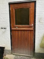 deelbare hardhouten achterdeur, Doe-het-zelf en Verbouw, Deuren en Horren, Ophalen, Gebruikt, 80 tot 100 cm, Buitendeur