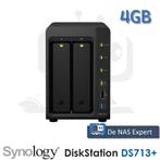 Synology DiskStation DS713+ 4GB refurbished, Computers en Software, Info@synology.com, Synology, Refurbished, Ophalen of Verzenden