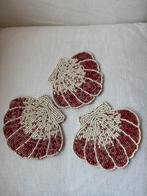 3 onderzetters schelp nieuw, Ophalen of Verzenden, Zo goed als nieuw