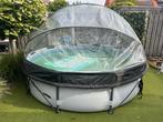 BestWay SteelPro Max 360 zwembad met zandfilterpomp en Dome, Tuin en Terras, Zwembaden, Ophalen, Gebruikt, Minder dan 80 cm, Rond