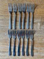 12 Vintage Gero Zilmeta 507 Polka gebaksvorkjes taartvorkjes, Antiek en Kunst, Ophalen of Verzenden