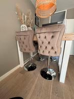 4 Taupe barkrukken. Nieuw!, Huis en Inrichting, Ophalen, 60 tot 90 cm, Nieuw, In hoogte verstelbaar