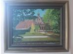 Schilderij dorpsgezicht Poptaslot Marsum, Antiek en Kunst, Ophalen of Verzenden