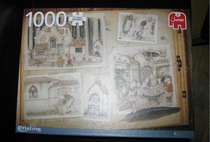 Puzzel 1000 stukjes. Efteling. { Anton Pieck } Merk : Jumbo, Hobby en Vrije tijd, Denksport en Puzzels, Gebruikt, Legpuzzel, 500 t/m 1500 stukjes