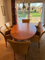 Grote eethoek met 6 stoelen, Ophalen, Zo goed als nieuw, 4 tot 6 stoelen