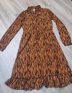 Retour lange jurk maat 158 bruin gestreept, Ophalen of Verzenden, Zo goed als nieuw, Meisje, Jurk of Rok