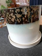 Overpot plantenpot binnenpot met onderschaal, Rond, Binnen, Ophalen of Verzenden, Zo goed als nieuw