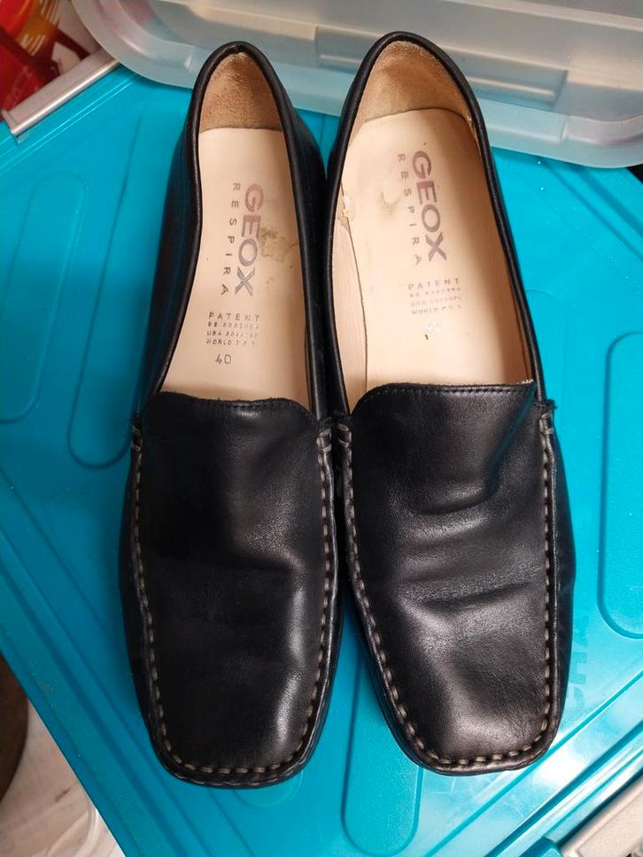 Geox Respira Instappers Maat 40, Kleding | Dames, Schoenen, Gedragen, Instappers, Zwart, Ophalen of Verzenden