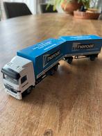 Schaalmodel Mercedes Bakwagen met Aanhanger - Heroal, Overige merken, 1:50 of kleiner, Ophalen of Verzenden, Zo goed als nieuw