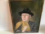 Klassiek Portret Schilderij - S. De Smedt '70 getekend, Ophalen of Verzenden