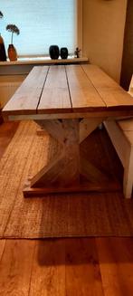 Steigerhouten kloostertafel 180x80 cm - Zeer goede staat, Huis en Inrichting, Tafels | Eettafels, 150 tot 200 cm, Vier personen