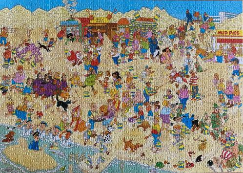 Jan van Haasteren puzzel - Zandsculpturen, Hobby en Vrije tijd, Denksport en Puzzels, Zo goed als nieuw, Legpuzzel, 500 t/m 1500 stukjes