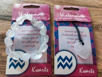Armband en ketting kwarts (nieuw) beschikbaar voor biedingen