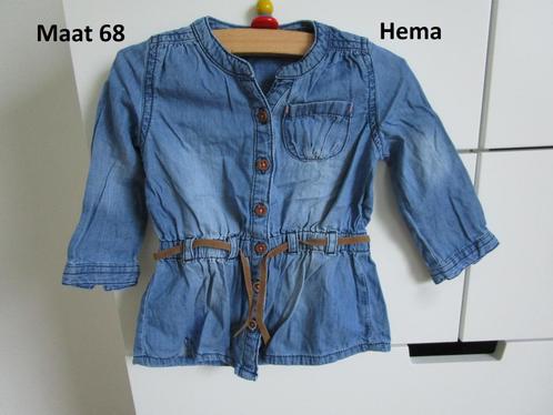 Hema maat 68 - spijkerjurkje, Kinderen en Baby's, Babykleding | Maat 68, Zo goed als nieuw, Meisje, Jurkje of Rokje, Ophalen of Verzenden