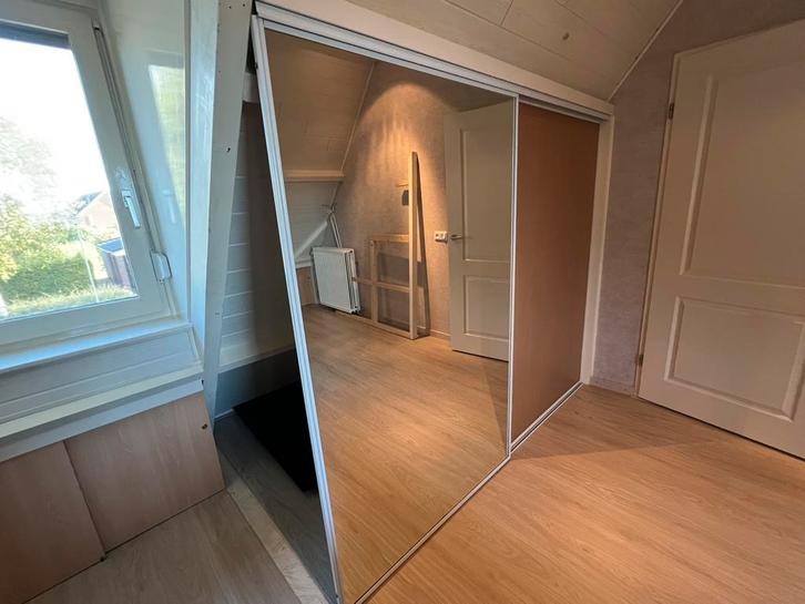 Kastdeuren schuifsysteem incl. rails., Huis en Inrichting, Kasten | Kledingkasten, Gebruikt, 150 tot 200 cm, 200 cm of meer, Minder dan 25 cm