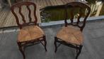 2 stuks antiek rieten stoelen Biedermeijer stijl prachtstaat, Ophalen