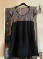 Leuk grijs-zwart jurkje van In Extenso maat 42/44 nu 14,99€, Kleding | Dames, Overige kleuren, Maat 42/44 (L), Ophalen of Verzenden
