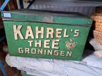 Oud thee blik Kahrel's Groningen, Verzamelen, Overige merken, Gebruikt, Ophalen of Verzenden, Thee