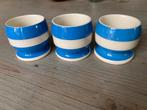 Cornishware blauw wit gestreept eierdop, Ophalen