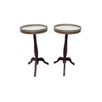 Stel mid-century klassiek Franse bijzettafels, jaren 50/60, Antiek en Kunst, Ophalen