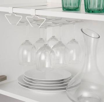 Ikea wijnglazen rek hang wit Palycke 8 stuks beschikbaar voor biedingen