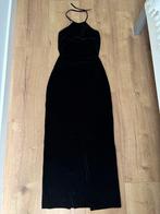 Elegante zwarte fluwelen avondjurk maat 36/38, Kleding | Dames, Maat 38/40 (M), Zwart, Ophalen of Verzenden, Zo goed als nieuw