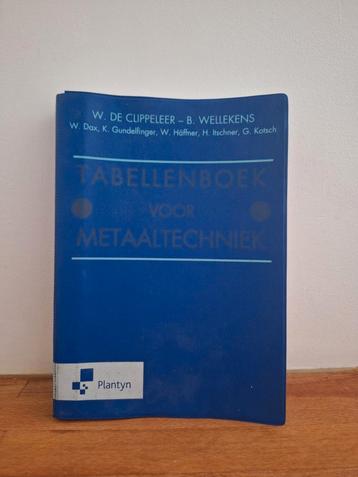 Benny Wellekens - Tabellenboek voor metaaltechniek beschikbaar voor biedingen