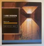 Nieuwe Qube Wandlamp LED 6Watt ZWART  PIR bewegingssensor, Huis en Inrichting, Lampen | Wandlampen, Ophalen of Verzenden, Nieuw
