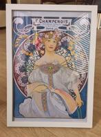 ALPHONSE MUCHA f. Champenois Poster in Lijst, Antiek en Kunst, Ophalen of Verzenden
