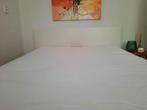 Ledikant inclusief matras en lattenbodem 140x200 wit., Gebruikt, Wit, Tweepersoons, 200 cm
