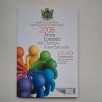 San Marino 2008 - Europees Jaar van de Interculturele, Postzegels en Munten, Munten | Europa | Euromunten, Ophalen of Verzenden