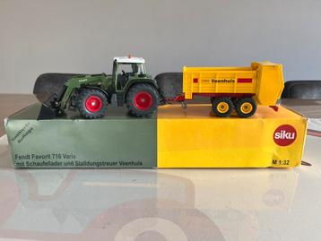 Fendt 716 Favorit Vario trekker Veenhuis stalmeststrooier beschikbaar voor biedingen