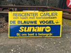 Vintage Reclamebord Reiscenter Carlier - Sunair, Verzamelen, Merken en Reclamevoorwerpen, Ophalen, Gebruikt, Reclamebord