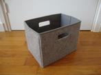 Grijze vilten opbergbak/bewaarbak Ikea.(29x20x22cm), Huis en Inrichting, Woonaccessoires | Overige, Ophalen, Zo goed als nieuw
