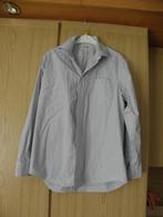 Blauw beige wit katoenen geruit overhemd HEMA 39/40 M prima, Hema, Blauw, Gedragen, Halswijdte 39/40 (M)