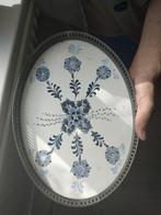 Delftsblauw Handgeschilderd Dienblad, Antiek en Kunst, Ophalen of Verzenden