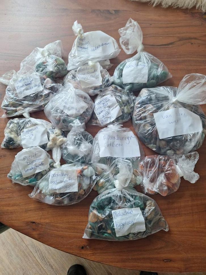 Partij krachtige halfedelstenen uit eigen collectie, Hobby en Vrije tijd, Kralen en Sieraden maken, Overige typen, Ophalen of Verzenden