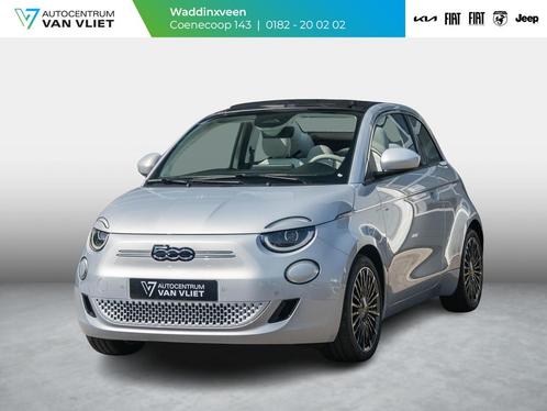 Fiat 500e Cabrio La Prima 42 kWh | Clima | Cruise | Leder |, Auto's, Fiat, Bedrijf, Te koop, 500E, ABS, Achteruitrijcamera, Adaptive Cruise Control