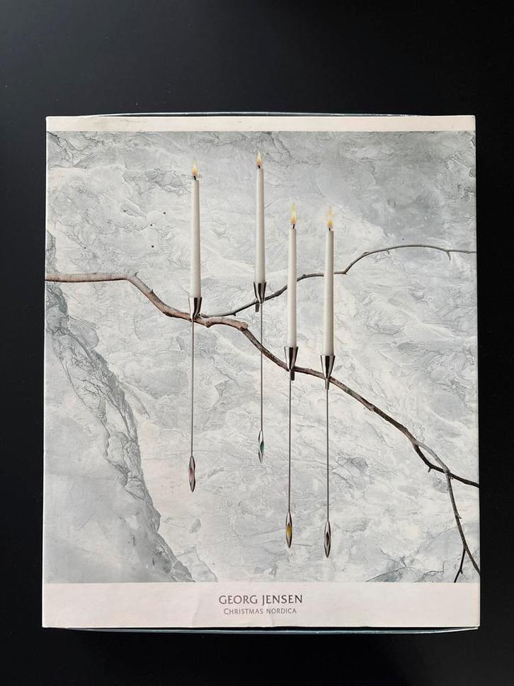 Georg Jensen Christmas Nordica Kaarsenhouders Set, Diversen, Kerst, Zo goed als nieuw, Ophalen of Verzenden